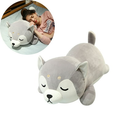 Giant Pop Cute Soft Cartoon Lying Husky Plush Doll Pillow Big Stuffed Animal Dog